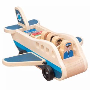 هواپیما بازی مدل سرنشینان چوبی